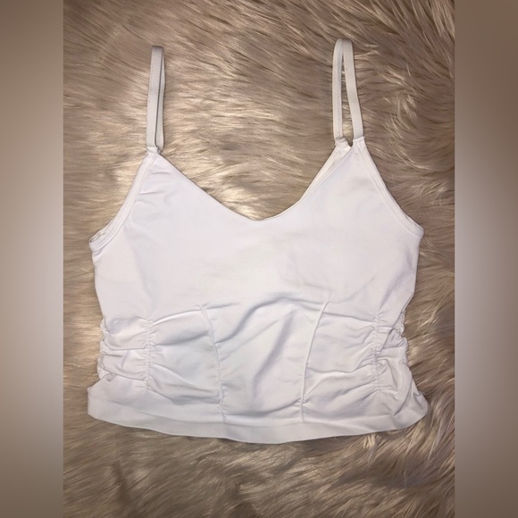 FREE PEOPLE Good Karma Ruched Crop Top Tank - Picture 5 of 9